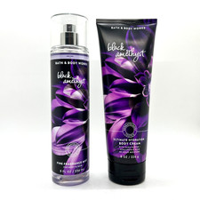 Bath Body Works BLACK AMETHYST Ultimate Shea Body Cream Fragrance Mist Set