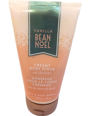 Bath And Body Works Creamy Body Scrub Vanilla Bean Noel Exfoliating 8 OZ Unboxed