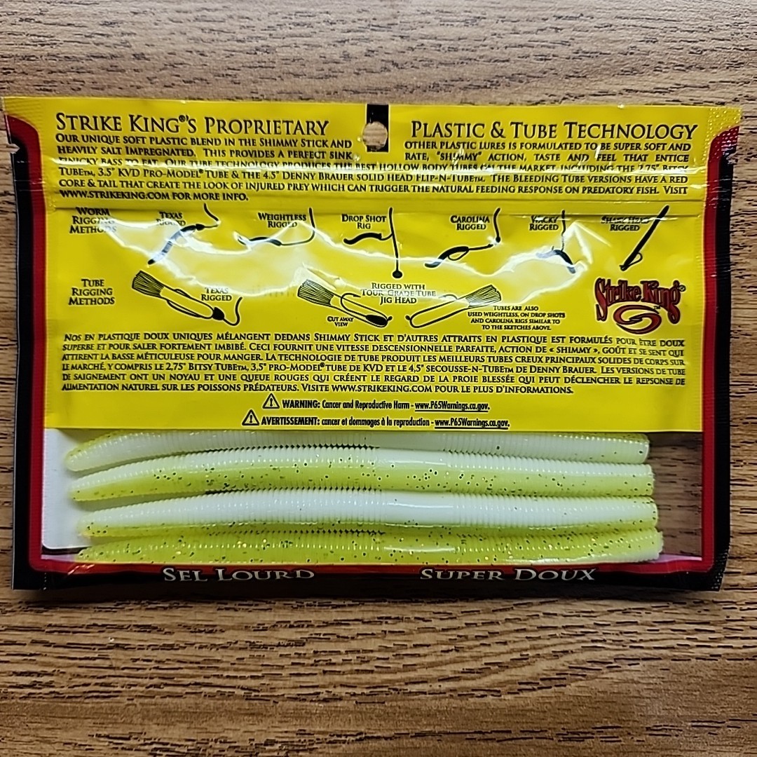 Lot Of 6 Strike King Shim-E-Stick 7pc 5”  - Image 7