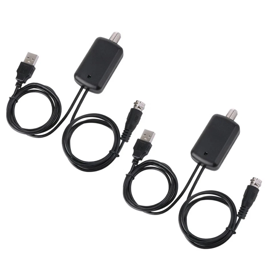2pcs HDTV Antenna Amplifier Signal Booster High Gain 25dB for VHF/UHF Channels - Image 2 of 4