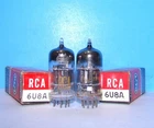 6U8A 6KD8 NOS RCA radio audio vintage amplifier vacuum tubes 2 valves tested 6U8