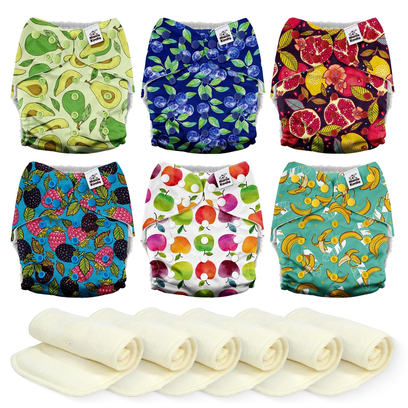 S For Babies 6 Pack One Size Washable And Reusable