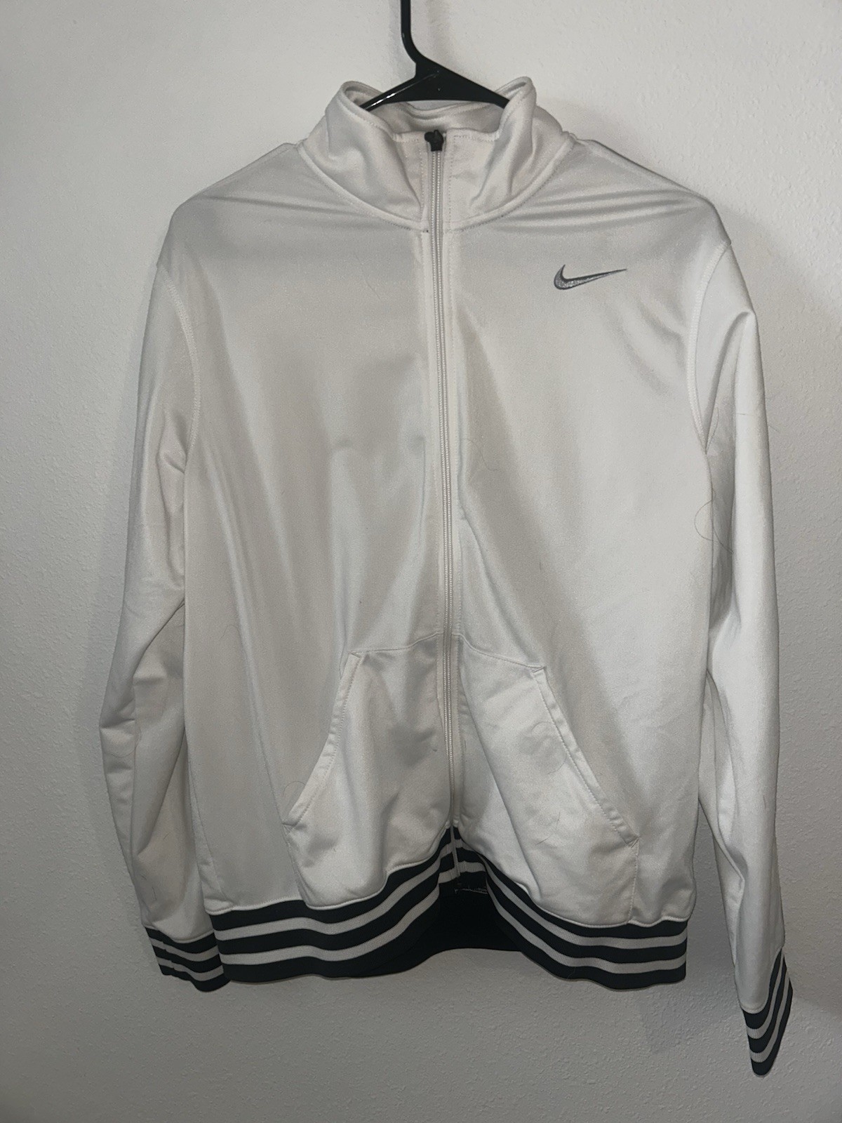 SACAI X NIKE Giacca Nike Full Zip Grigio Dri Fit Leggera Uomo Grande. B9