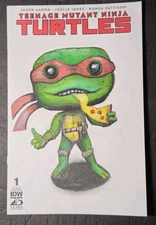 Teenage Mutant Ninja Turtles TMNT BLANK SKETCH ORIGINAL FUNKO POP ART #1 IDW 