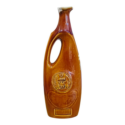 Vintage Old Porcelain Mohan Meakin Pottery Black Knight Malt Whisky Bottle / Jug