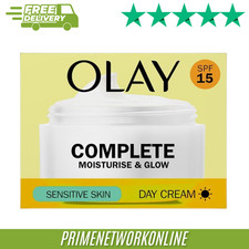 Olay Complete 3in1 Sensitive Moisturiser SPF15 – 50ml 100% ORIGINAL ⭐⭐⭐⭐⭐