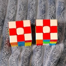Lot of 2 3x3x3 Cube Twist Puzzles, Multicolor...