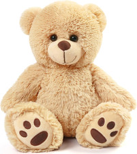Teddy Bear Stuffed Animal, 12 Inch Brown Teddy Bear Plush Toy, Soft Plush Gifts