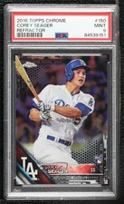 2016 Topps Chrome Black Refractor Corey Seager #150 PSA 9 MINT 2e6