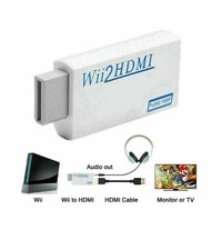 Wii to HDMI Adapter   Portable Video  Audio Converter for TV   White
