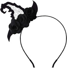 Halloween Spider Ghost Pumpkin Mini Witch Hat Hair Hoop Cosplay Devil Headband