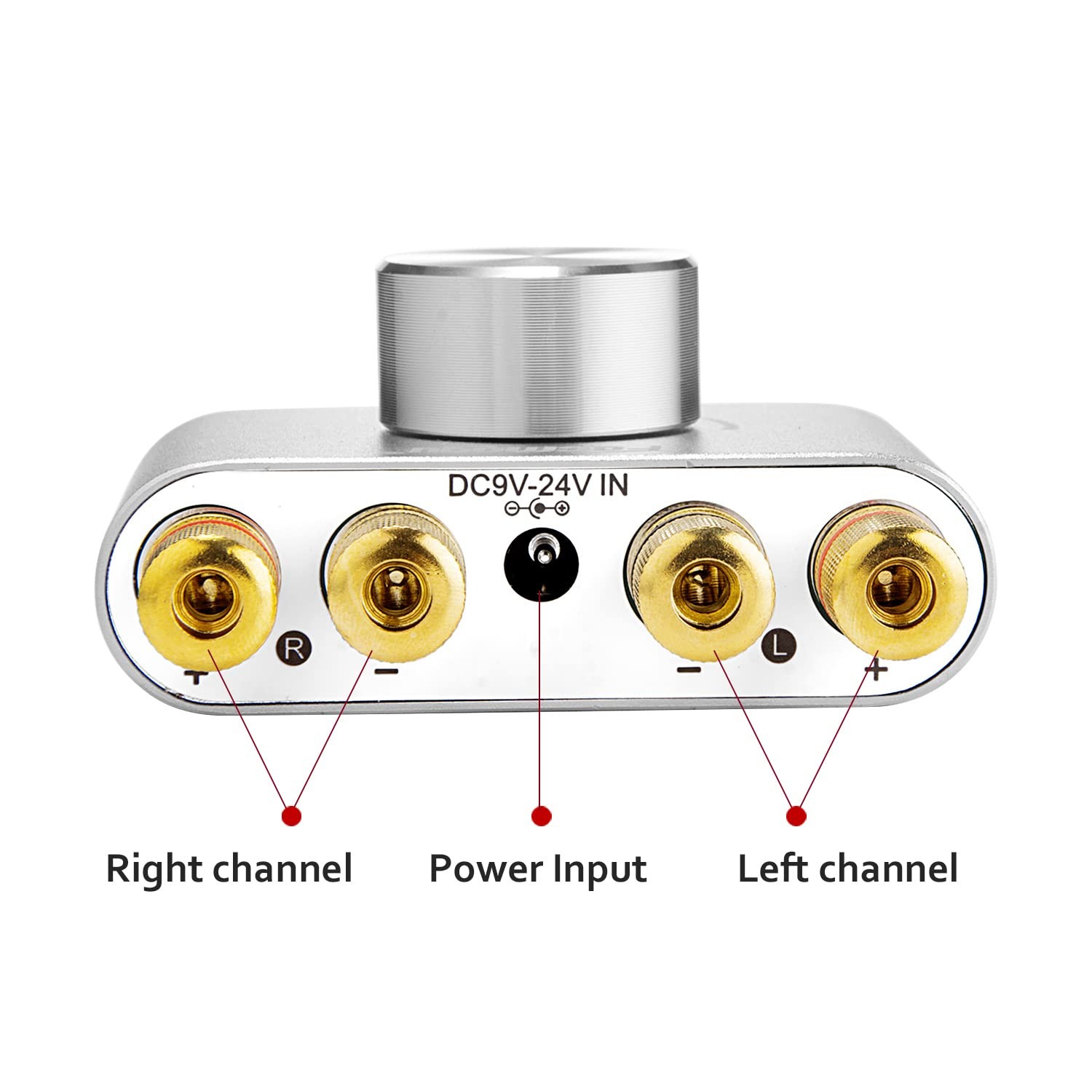 Facmogu F900S 160W Bluetooth 5.0 Mini Amplifier, 80Wx2 2.0CH Audio Power Ampl...