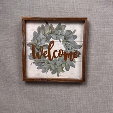 Rustic Wooden Welcome Sign - Home Decor