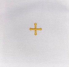 Church Altar Linens. Liturgical coloured embroidered cross. Mass, Holy Communion
