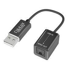 USB A to TOSLINK Optical Audio Adapter, Unidirectional USB Type A to SPDIF Di...