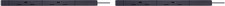 Image of Pro Elec 2118 BLACK 5M 2 Gang 5M Black Extension Lead (Pack of 2)