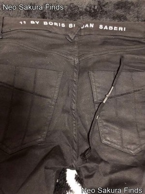 11 by Boris Bidjan Saberi Skinny Black Pants M