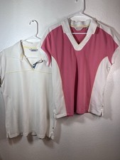 Lot Of 2 Callaway Golf Women Short Sleeves Pi...