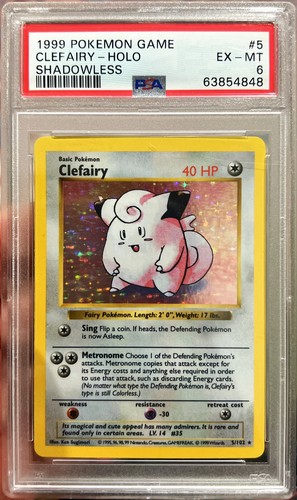 Clefairy (Shadowless) graded PSA 6 for sale on eBay