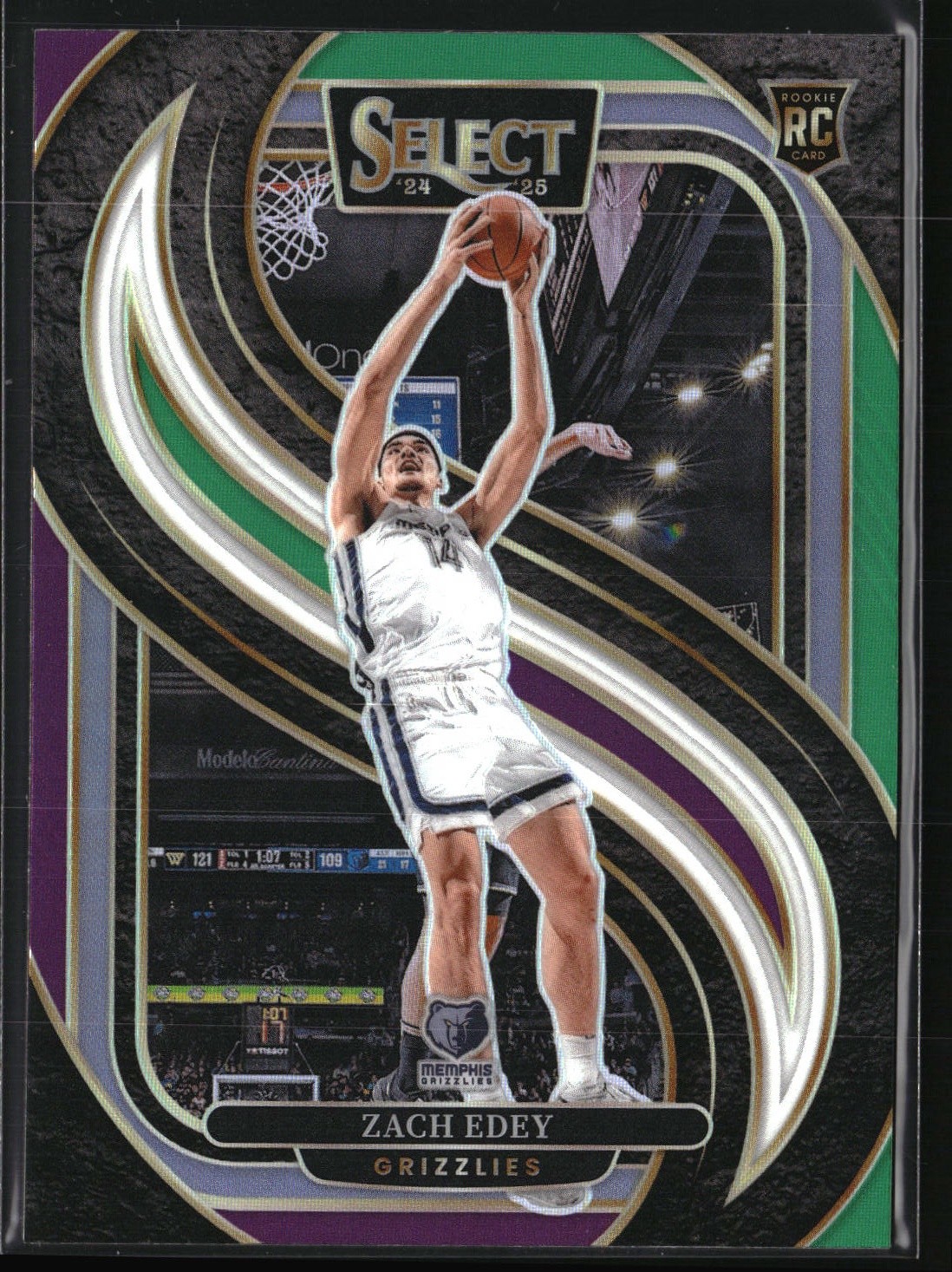 2024-25 Panini Select #192 Zach Edey Blue (Retail)