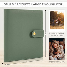 Beautiful Photo Album for 2X3 in Polaroid Photos - Safely Holds Your 300 Pic...