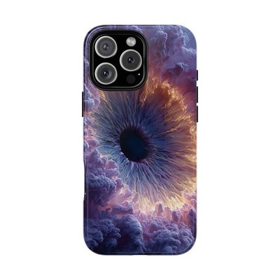 Phone Ink - Lifetime Warranty Custom Case - Fractal Eye Nebula Storm Glow