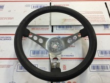 Superior 500 Black Chrome 3-spoke 12 Steering Wheel Custom Street Hot Rat Rod Superior 500 Black Chrome 3-spoke 12 Steering Wheel Custom Street Hot Rat Rod