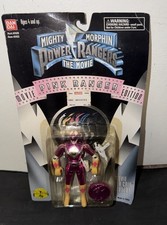 Mighty Morphin Power Rangers The movie Pink Ranger with Coin New Factory Sealed