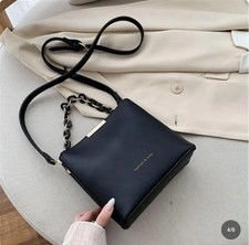 Women’s All-Match Messenger Bucket Bag Casual Fashion Shoulder Handbag Purse