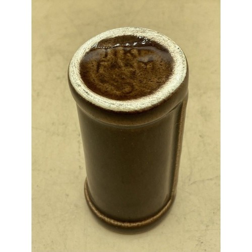 Tiki Farm Mini Micro Tiki 3.5" Shot Glass Brown Glaze - Picture 6 of 10