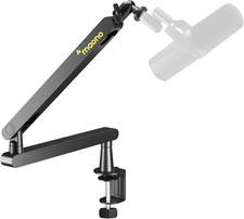 BA92 Low Profile Mic Boom Arm, Cable Management Microphone Stand