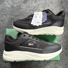 Image of Lacoste Run Set 225 1 QSP SMA Black/White Textile Low Top UK 9 750SMA0220454