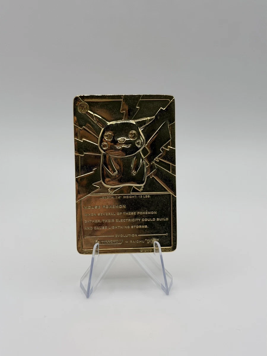 pokemon limited edition 23k gold plated trading card 1999 Pokemon "Mewtwo" 23 Karat Gold Plated Special Edition Trading Card With COA