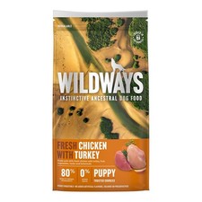Wildways Dry Puppy Food (Fresh Chicken, Turkey & Vegetables, 12kg) BNIP & SEALED 6.58 per kilo