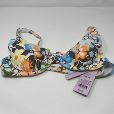 NWT Wild Fable Womens Floral Flower Bikini Top Medium 8-10 Summer Beach