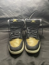 Size 6Y/7.5W GS Air Jordan 1 Retro Hi OG Black Gold FD1437-071 - New w/ Box