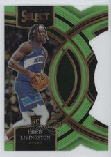 2023-24 Select Premier Level Neon Green Prizm Die-Cut 29/75 Chris Livingston 3hd
