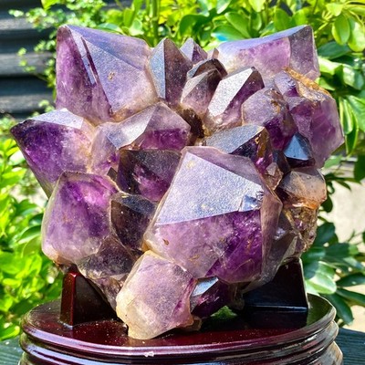 11.83LB Natural amethyst Cluster Quartz Crystal backbone mineral Specimen Heal