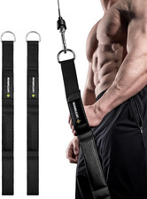 Tricep Rope Cable Attachment Handles Gym Pull Down Pushdown Face Pulls