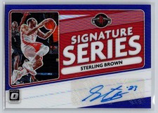 2020-21 Donruss Optic #SS-STB Sterling Brown Signature Series Holo