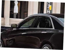  Pillar Post Window Trim Compatible with Cadillac CTS 2014-2019 Gloss (Black)