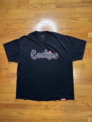 Cookies SF Shirt Mens XXL Short Sleeve Black Red Script Berner Tee