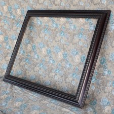 Cornice GUILLOCHE in LEGNO SCOLPITO Nera ANTICA Epoca 800 Neoclassica VINTAGE