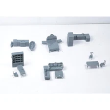 Scene Of House Bed Sofa Bathroom Kitchen Bathtub Furniture And Home ApplianceSet