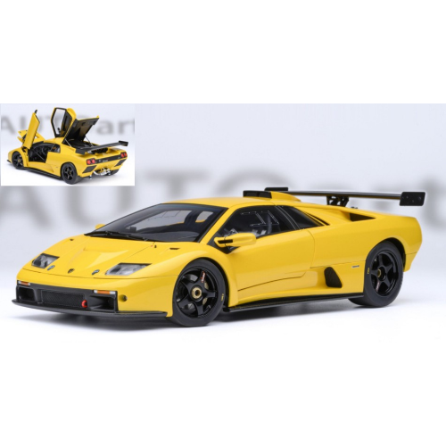 Lamborghini Diablo Gtr 1999 Yellow 1:18 Autoart Auto Stradali -D- Neues Modell-image