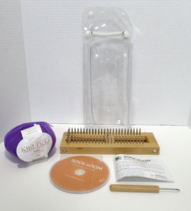 KB Knitting Board Adjustable Sock Loom with DVD Hook & Instructions