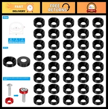 M6 Anodized Aluminum Flat Cup Head Screws & Washers - 60pcs DIY Mechanical Parts