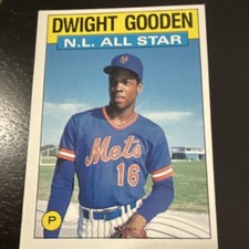 Topps 1986 Dwight Gooden All-Star #709 New York Mets Baseball Card