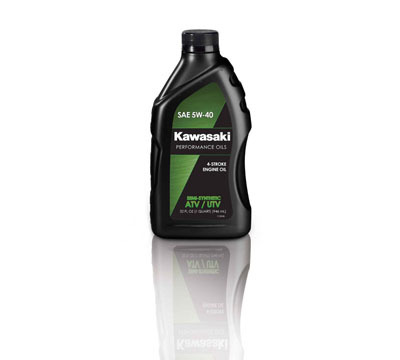 8 (32 FL OZ) BOTTLES KAWASAKI 5W-40 SEMI-SYNTHETIC ATV/UTV OIL
