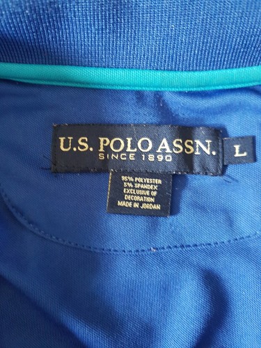 MENS CASUAL, U.S. POLO ASSN. T SHIRT, SIZE LARGE, ROYAL BLUE. SEE PICS. - Picture 10 of 16